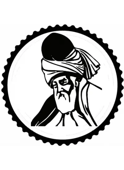 Mevlana Tasarım Sticker 50 x 50 cm