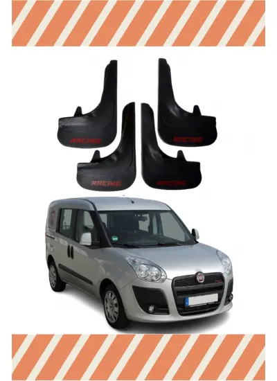 Fiat Doblo 2010-2022 Racing Yazılı 4Lü Tozluk Çamurluk Paçalık