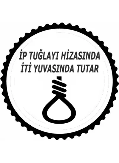 İp Tuğlayı Hizada İti Yuvada Tutar Tasarım Sticker 10 x 10 cm