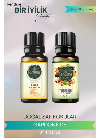 Kavun + Tutti Frutti (Oda Kokusu Aroma Terapi Buhurdanlık/Difüzör Yağı) Set 2 Adet x 10 ml