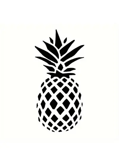 Ananas Oto Arka Cam Sticker 5 x 10 cm