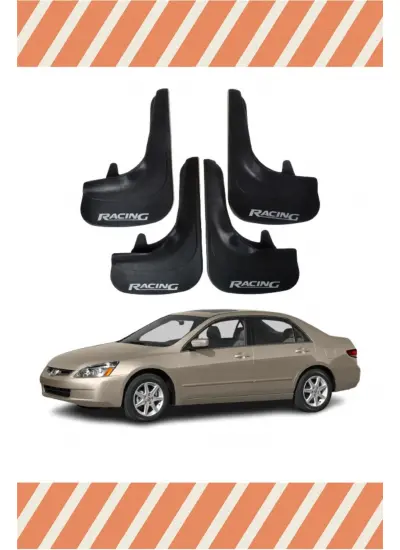 Honda Accord 2003-2008 Racing Yazılı 4Lü Tozluk Çamurluk Paçalık