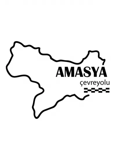 Amasya Çevreyolu Sticker 12 x 9 Cm