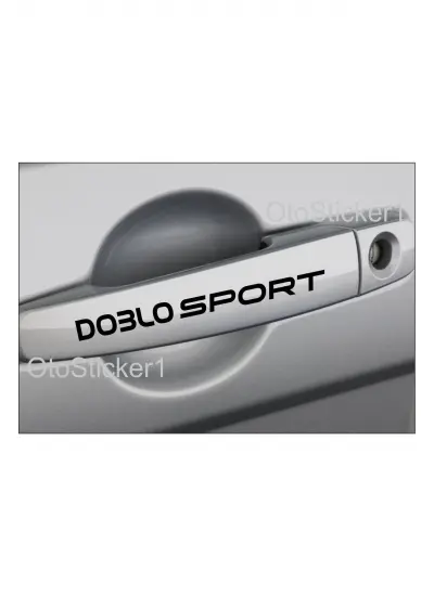 Fiat Doblo Sport Kapı Kolu Sticker Set 8 Ad 13 x 1 Cm