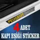 Peugeot özel Oto Kapı eşikleri Sticker Karbon 4 Adet