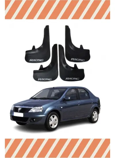 Dacia Logan Sd 2006-2011 Racing Yazılı 4Lü Tozluk Çamurluk Paçalık