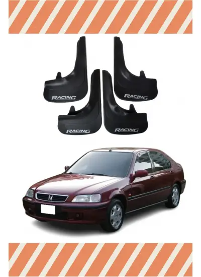 Honda Civic Euro Sd 1996-2001 Racing Yazılı 4Lü Tozluk Çamurluk Paçalık