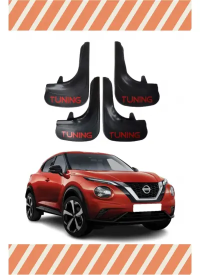 Nissan Juke Tunıng Yazılı 4Lü Tozluk Çamurluk Paçalık