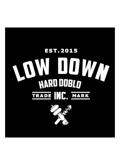 Low Down Hard Doblo Arka Cam Sticker 40 x 31 Cm