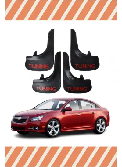 Chevrolet Cruze Sedan Tunıng Yazılı 4Lü Tozluk Çamurluk Paçalık