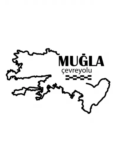 Muğla Çevreyolu Sticker 12 x 9 Cm