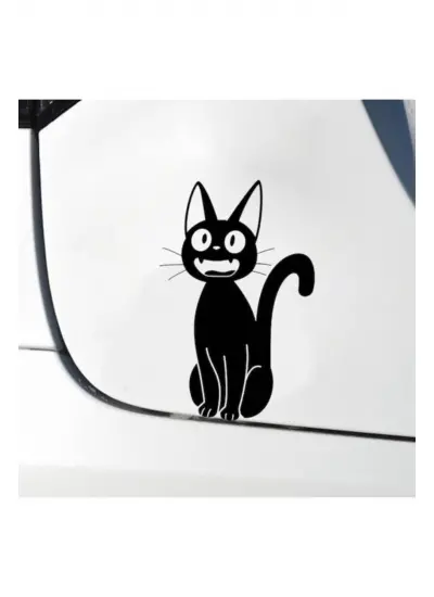 Asabi Kedi Tasarımı Sticker (Oto-Motor-Laptop-Duvar-Dekor) 12 x 18 cm