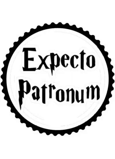 Expecto Patronum Tasarım Sticker 50 x 50 cm