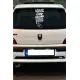 Oto Arka Cam Sticker İngilizce Model 76 40 x 20 Cm