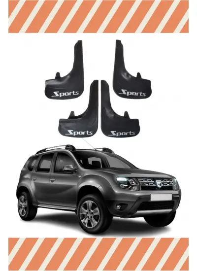 Dacia Duster 2010-2017 Sports Yazılı 4Lü Tozluk Çamurluk Paçalık