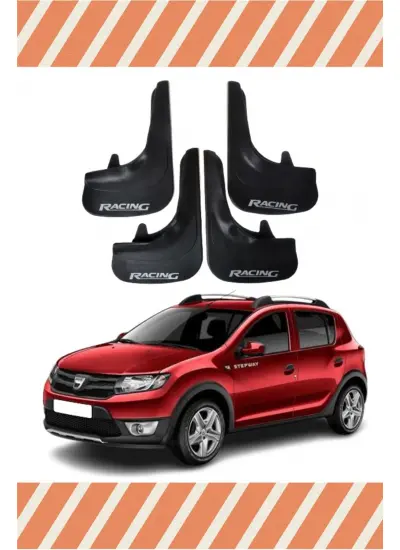 Dacia Stepway 2013 Racing Yazılı 4Lü Tozluk Çamurluk Paçalık