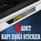 Ford uyumlu  özel Oto Kapı eşikleri Sticker Karbon 4 Adet