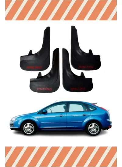 Ford Focus 2 Hb 2005-2011 Racing Yazılı 4Lü Tozluk Çamurluk Paçalık