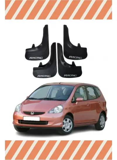 Honda Jazz 2002-2008 Racing Yazılı 4Lü Tozluk Çamurluk Paçalık