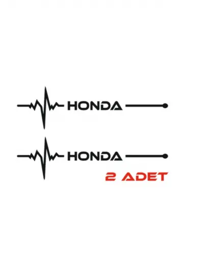 Honda İçin Uyumlu Aksesuar Nabız Sticker Siyah 30 x 8 Cm