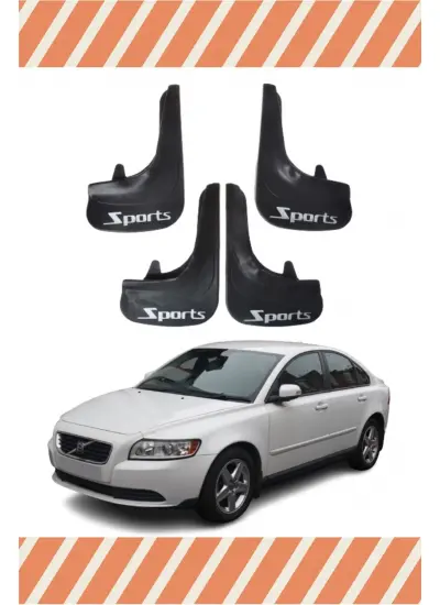 Volvo S 40 Sports Yazılı 4Lü Tozluk Çamurluk Paçalık