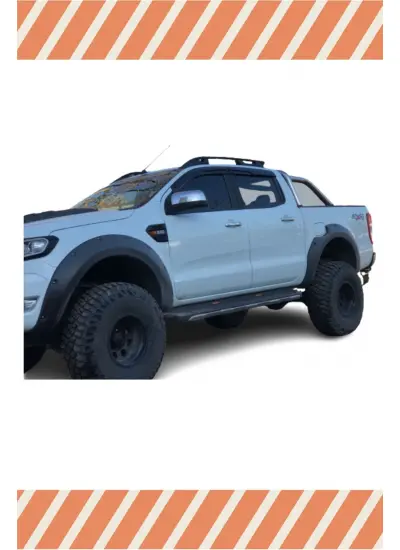 Ford Ranger 2013-2020 Modellerine Özel 4Lü Mügen Tip Cam Rüzgarlığı