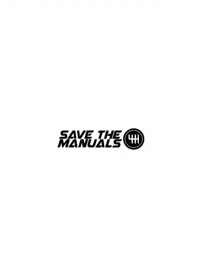 Save The Manuals Sticker (Oto-Motor-Laptop-Duvar-Dekor) 10 x 3 cm