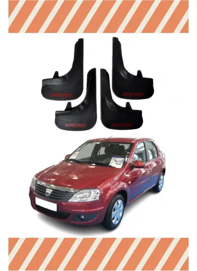 Dacia Logan 2004-2012 Racing Yazılı 4Lü Tozluk Çamurluk Paçalık