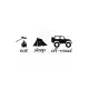 Eat Slepp Offroad Duvar Dekor Sticker 40 x 12 cm