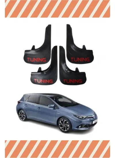 Toyota Auris Tunıng Yazılı 4Lü Tozluk Çamurluk Paçalık