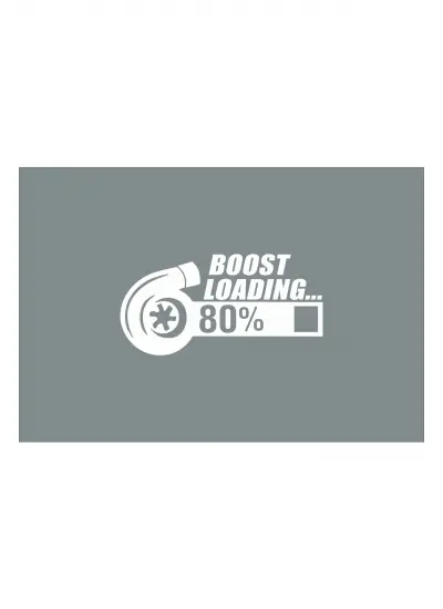 Boost Loading Oto Sticker Beyaz 20 x 10 Cm