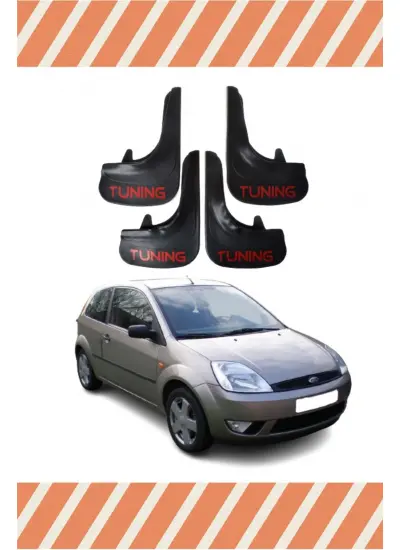 Ford Fiesta 2002-2009 Tunıng Yazılı 4Lü Tozluk Çamurluk Paçalık