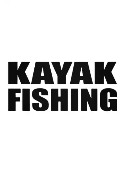 Kayak Fishing Oto Sticker 20 Cm