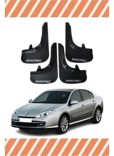 Renault Laguna 3 Racing Yazılı 4Lü Tozluk Çamurluk Paçalık