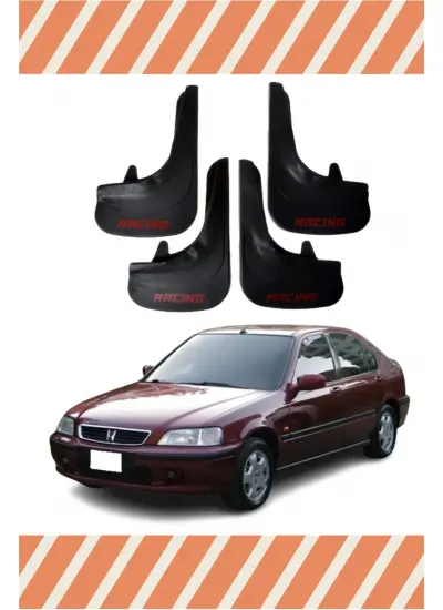 Honda Civic Euro Sd 1996-2001 Racing Yazılı 4Lü Tozluk Çamurluk Paçalık