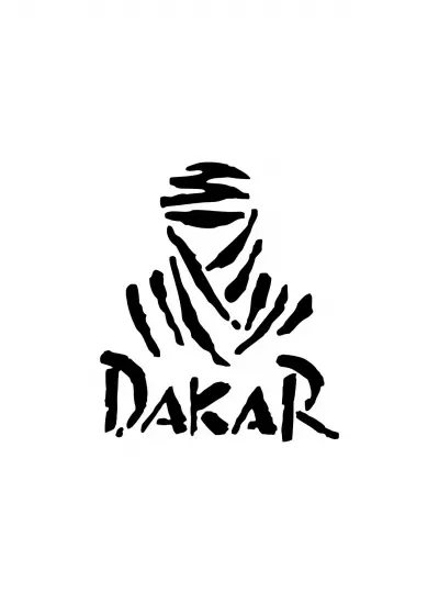 Dakar Sticker (Oto-Motor-Laptop-Duvar-Dekor) 10 x 12 cm