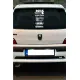 Oto Arka Cam Sticker İngilizce Model 75 40 x 20 Cm