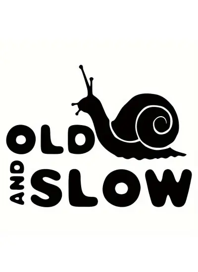 Old And Slow Arka Cam Sticker 16 x 12 cm