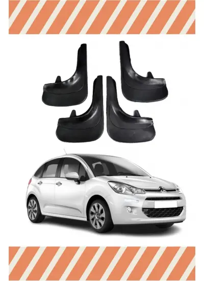 Citroen C3 2011-2015 4Lü Tozluk Çamurluk Paçalık