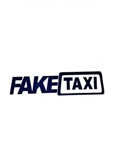 Fake Taxi Sticker Duvar Dekor Sticker 40 x 8 cm