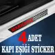 Markanız özel Oto Kapı eşikleri Sticker Karbon 4 Adet