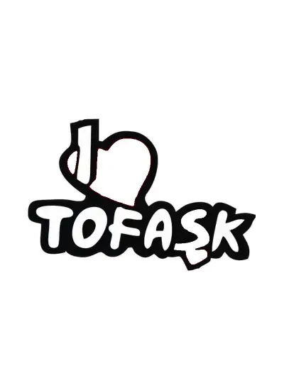 Tofaşk Oto Arka Cam Sticker 15 x 10 cm