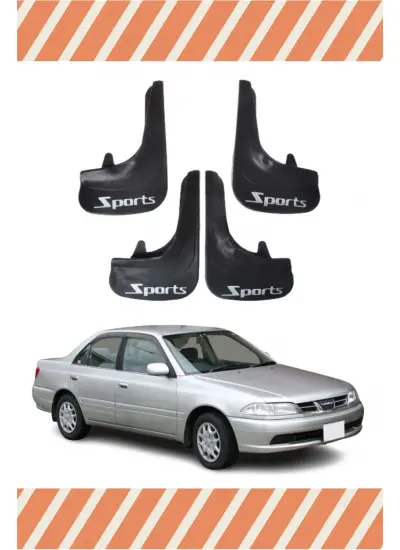 Toyota Carina Sports Yazılı 4Lü Tozluk Çamurluk Paçalık