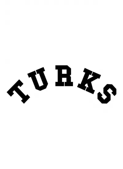 Turks Oto Cam Sticker Siyah 20 x 7 Cm