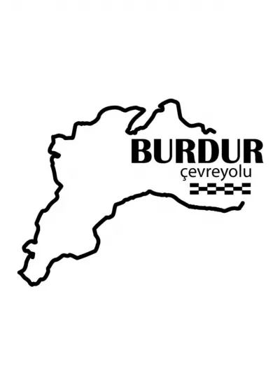 Burdur Çevreyolu Sticker 12 x 9 Cm