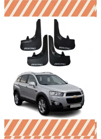 Chevrolet Captiva Racing Yazılı 4Lü Tozluk Çamurluk Paçalık