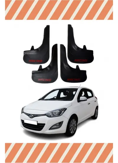 Hyundai I20 2011-2014 Racing Yazılı 4Lü Tozluk Çamurluk Paçalık