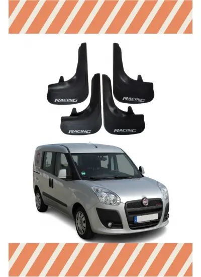 Fiat Doblo 2010-2022 Racing Yazılı 4Lü Tozluk Çamurluk Paçalık