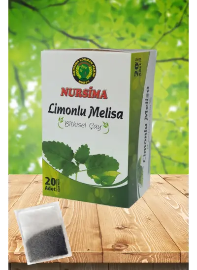 Limonlu Melisa Bitkisel Çay 20 'li Süzen Poşet