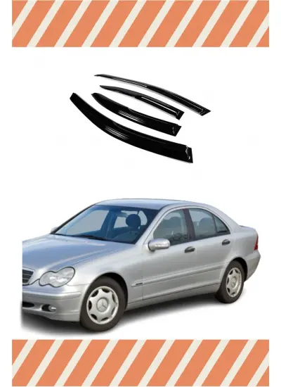 Mercedes C (W203) 2000-2007 Modellerine Özel 4Lü Mügen Tip Cam Rüzgarlığı